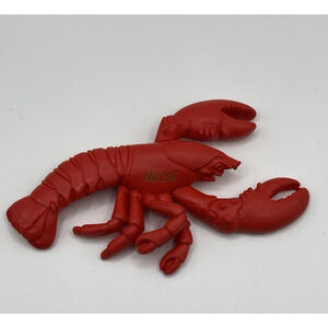 Maine Lobster Artisan Fridge Magnet by Clay Critters Red Handmade USA